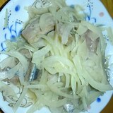 高血圧対策　サンマと玉ねぎの胡麻油あえ